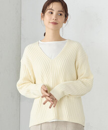 COMME CA ISM | 【セットアイテム】　Ｖネックニット＋クルーネックＴシャツ(ニット/セーター)