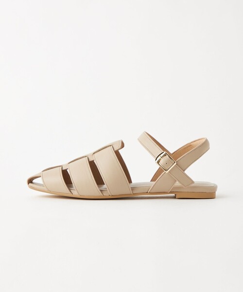 green label relaxing(グリーンレーベルリラクシング)の「スクエアグルカ フラット サンダル(サンダル・レディース・ホワイト/ブラック/ベージュ/オレンジ・S/M/L/XL/XS)」の3枚目の写真