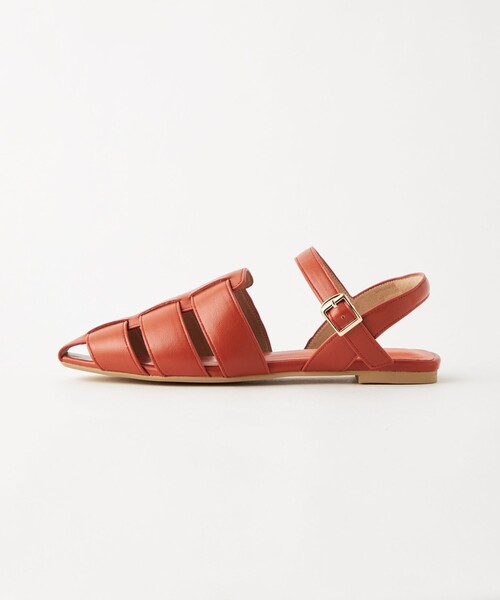 green label relaxing(グリーンレーベルリラクシング)の「スクエアグルカ フラット サンダル(サンダル・レディース・ホワイト/ブラック/ベージュ/オレンジ・S/M/L/XL/XS)」の4枚目の写真