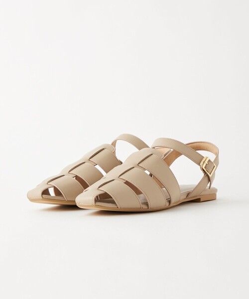 green label relaxing(グリーンレーベルリラクシング)の「スクエアグルカ フラット サンダル(サンダル・レディース・ホワイト/ブラック/ベージュ/オレンジ・S/M/L/XL/XS)」の10枚目の写真