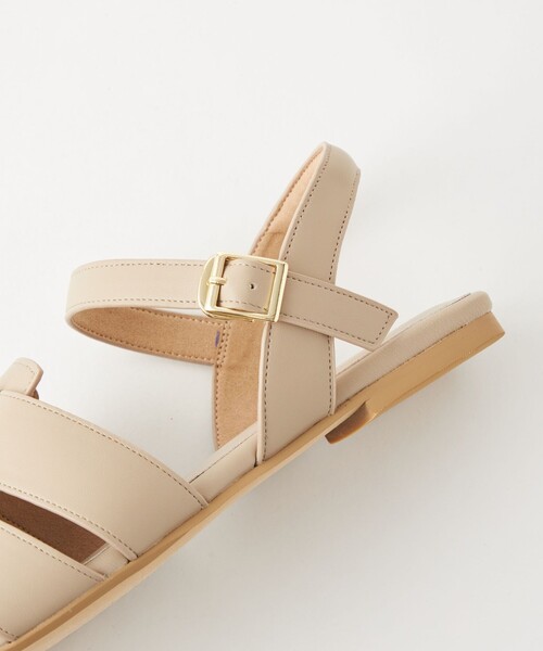 green label relaxing(グリーンレーベルリラクシング)の「スクエアグルカ フラット サンダル(サンダル・レディース・ホワイト/ブラック/ベージュ/オレンジ・S/M/L/XL/XS)」の17枚目の写真