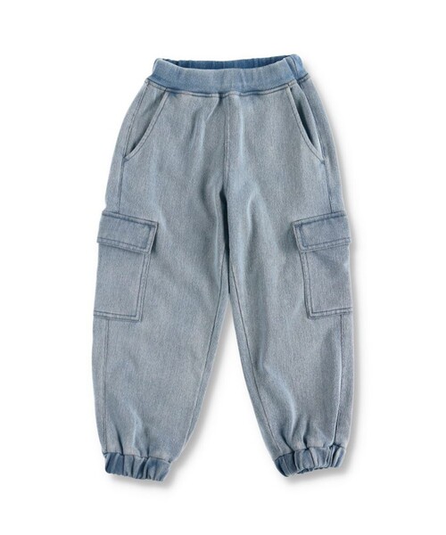 BRANSHES（ブランシェス）の「【あったか】裏起毛やわらかカーゴパンツ（カーゴパンツ・キッズ・グレー/ブルー・110/150/90/100/120/140/130）」の21枚目の写真