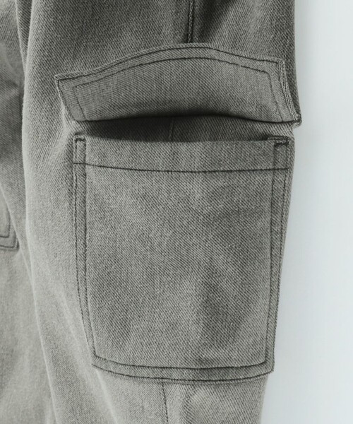 BRANSHES（ブランシェス）の「【あったか】裏起毛やわらかカーゴパンツ（カーゴパンツ・キッズ・グレー/ブルー・110/150/90/100/120/140/130）」の17枚目の写真