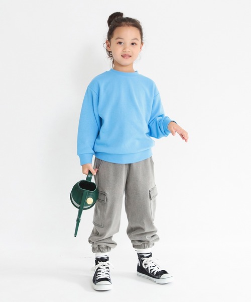 BRANSHES（ブランシェス）の「【あったか】裏起毛やわらかカーゴパンツ（カーゴパンツ・キッズ・グレー/ブルー・110/150/90/100/120/140/130）」の7枚目の写真