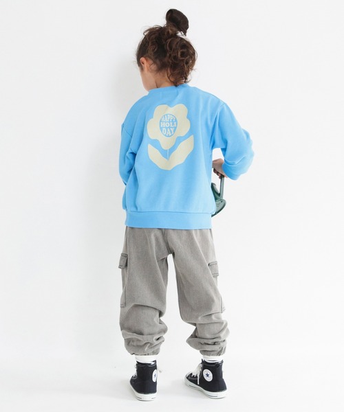 BRANSHES（ブランシェス）の「【あったか】裏起毛やわらかカーゴパンツ（カーゴパンツ・キッズ・グレー/ブルー・110/150/90/100/120/140/130）」の8枚目の写真