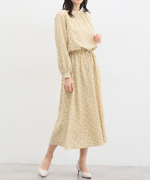 Honeys(ハニーズ)の「ハイネックワンピース(ワンピース・レディース・グリーン系その他/ネイビー系/ホワイト×グレー/ブラック/イエロー系その他・3L/LL/S/L/M)」の13枚目の写真