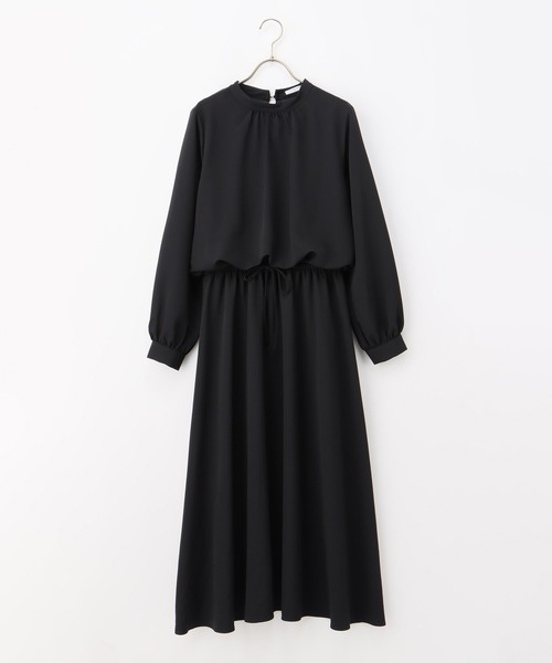 Honeys(ハニーズ)の「ハイネックワンピース(ワンピース・レディース・グリーン系その他/ネイビー系/ホワイト×グレー/ブラック/イエロー系その他・3L/LL/S/L/M)」の14枚目の写真