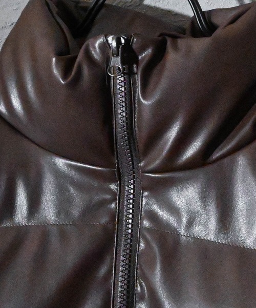 【セール】PUレザー中綿ベスト(ダウンベスト)|Ritzy(リッツィー) 【セール】PUレザー中綿ベスト(ダウンベスト)|Ritzy(リッツィー)