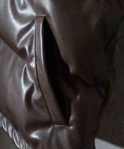 【セール】PUレザー中綿ベスト(ダウンベスト)|Ritzy(リッツィー) 【セール】PUレザー中綿ベスト(ダウンベスト)|Ritzy(リッツィー)