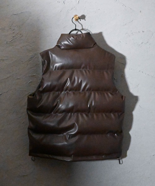 【セール】PUレザー中綿ベスト(ダウンベスト)|Ritzy(リッツィー) 【セール】PUレザー中綿ベスト(ダウンベスト)|Ritzy(リッツィー)