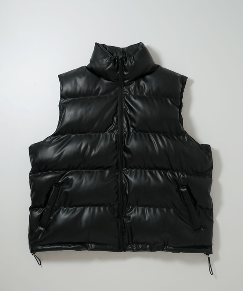 Ritzy(リッツィー)の「PUレザー中綿ベスト レディース メンズ(ダウンベスト・メンズ・ブラック/ブラウン・MEDIUM/LARGE/X-LARGE)」の17枚目の写真