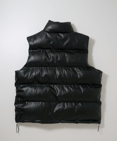 Ritzy(リッツィー)の「PUレザー中綿ベスト レディース メンズ(ダウンベスト・メンズ・ブラック/ブラウン・MEDIUM/LARGE/X-LARGE)」の18枚目の写真