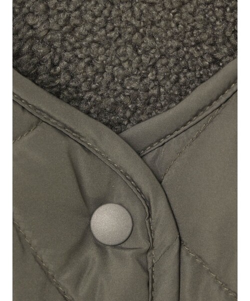 MidiUmi(ミディウミ)の「MidiUmi キルティングリバーシブルコート(ノーカラーコート・レディース・チャコールグレー/ブラック/ベージュ・FREE)」の20枚目の写真