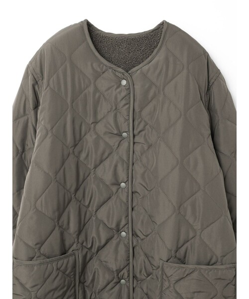 MidiUmi(ミディウミ)の「MidiUmi キルティングリバーシブルコート(ノーカラーコート・レディース・チャコールグレー/ブラック/ベージュ・FREE)」の7枚目の写真