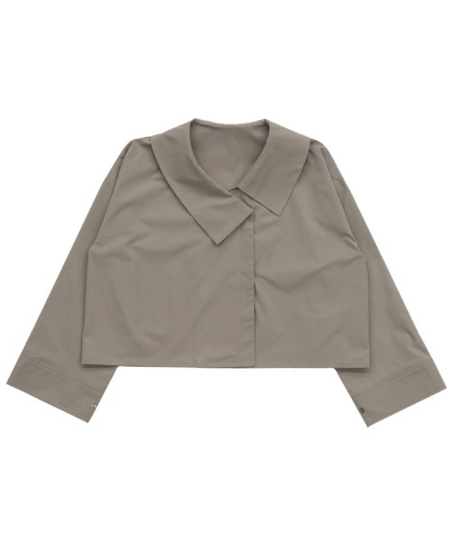 select MOCA(セレクトモカ)の「アシメカラーショートブラウス(シャツ/ブラウス・レディース・オフホワイト/グレイッシュベージュ・FREE)」の22枚目の写真