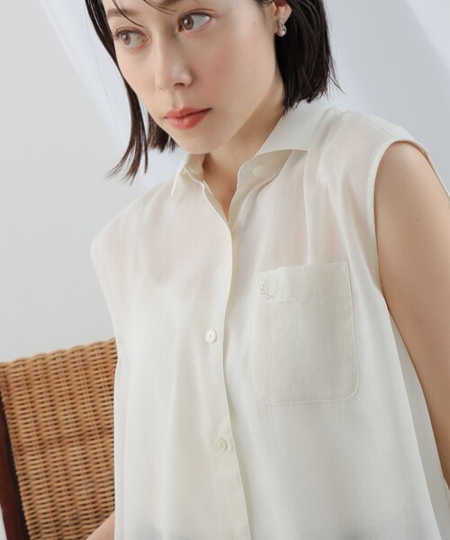 トップス Fred Perry Knitted Collar Shirt Ray BEAMS（レイビームス）の「FRED PERRY × Ray BEAMS / 別注