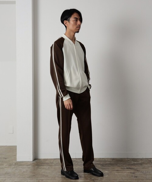 International Gallery BEAMS(インターナショナルギャラリービームス)の「IG / ジャージ トラックトップ(スウェット・メンズ・オフホワイト・SMALL)」の2枚目の写真