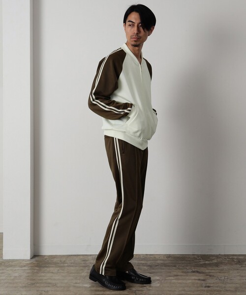 International Gallery BEAMS(インターナショナルギャラリービームス)の「IG / ジャージ トラックトップ(スウェット・メンズ・オフホワイト・SMALL)」の3枚目の写真