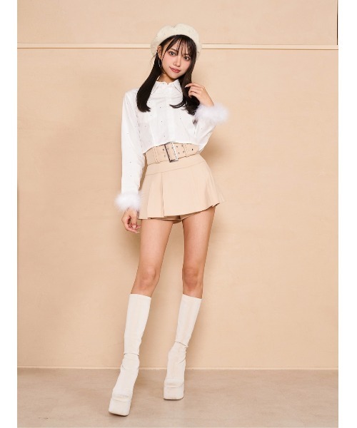 Darich ダーリッチ ワイドベルトプリーツミニスカート ワイドベルトプリーツミニスカート – Darich (ダーリッチ)