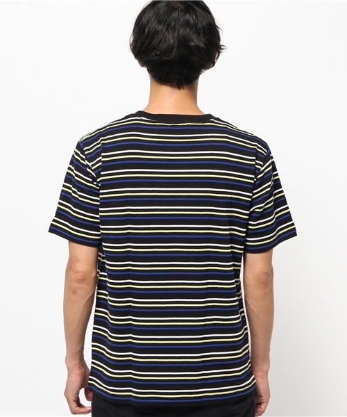 OUTLET(アウトレット)の「【Ciaopanic】マルチボーダーTee(Tシャツ/カットソー・メンズ・ホワイト/ネイビー/ブラック・MEDIUM/LARGE)」の8枚目の写真