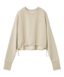 【emmi atelier】ラメ裏毛クロップドプルオーバー