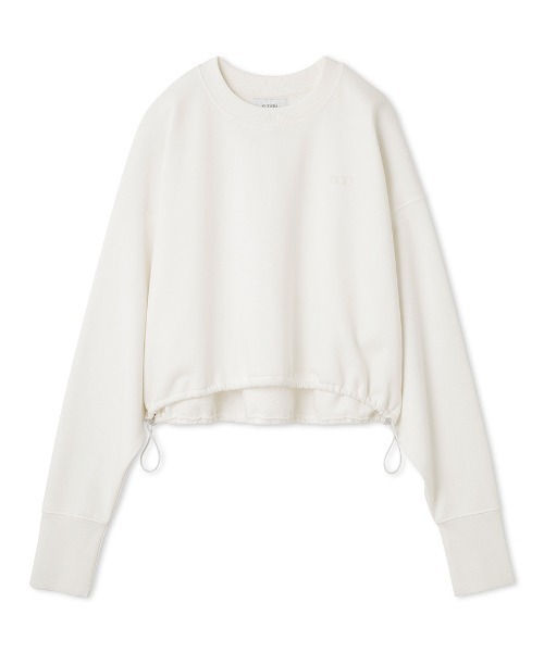 emmi - 【emmi atelier】ラメ裏毛クロップドプルオーバー セール】【emmi atelier】ラメ裏毛クロップドプルオーバー（T