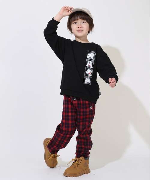 親子お揃い ディズニー バックデザインペアトレーナー 9112K