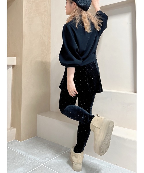 JUMELLE（ジュメロ）の「2set leggings pants（スラックス・レディース・ブラック・FREE）」の4枚目の写真