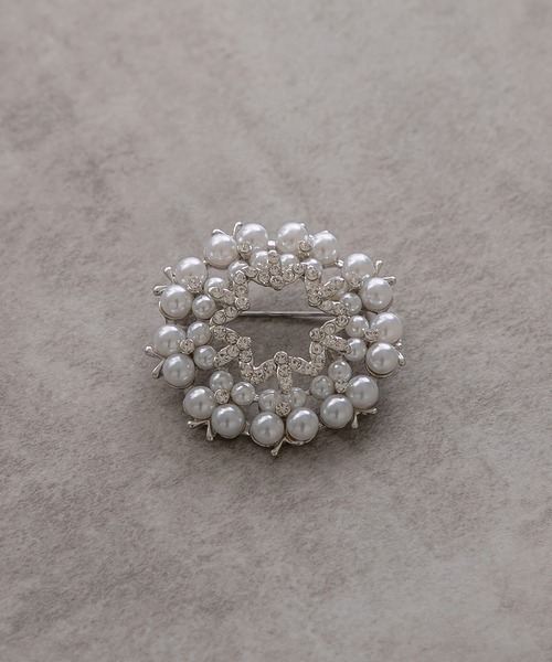 epic day(エピックデイ)の「六芒星パールブローチ(ブローチ/コサージュ・レディース・ゴールド/シルバー・F)」の2枚目の写真