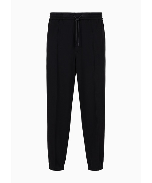 EMPORIO ARMANI（エンポリオアルマーニ）の「【エンポリオ アルマーニ】ジョガーパンツ ソフトタッチジャージー ピンタック（スウェットパンツ・メンズ・ライトグレー/ブラック・LARGE/MEDIUM/SMALL）」の3枚目の写真