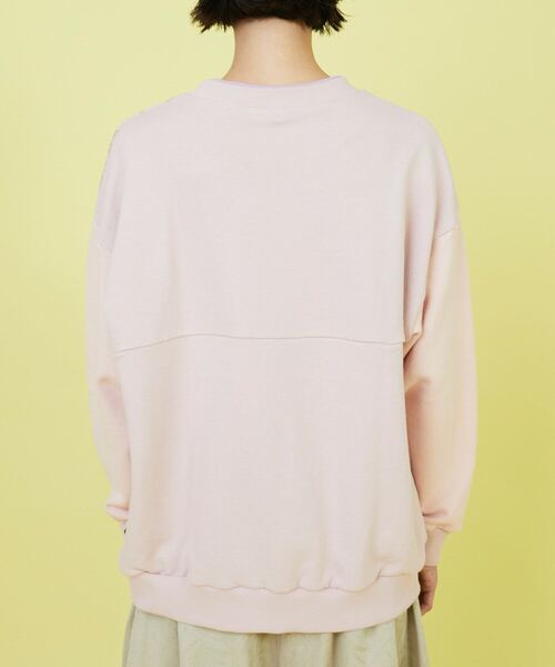 FRAPBOIS（フラボア）の「クラウンウラケ（スウェット・レディース・ピンク/ブラック・1/2）」の6枚目の写真