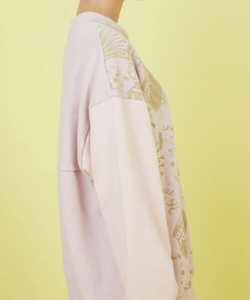 FRAPBOIS（フラボア）の「クラウンウラケ（スウェット・レディース・ピンク/ブラック・1/2）」の8枚目の写真