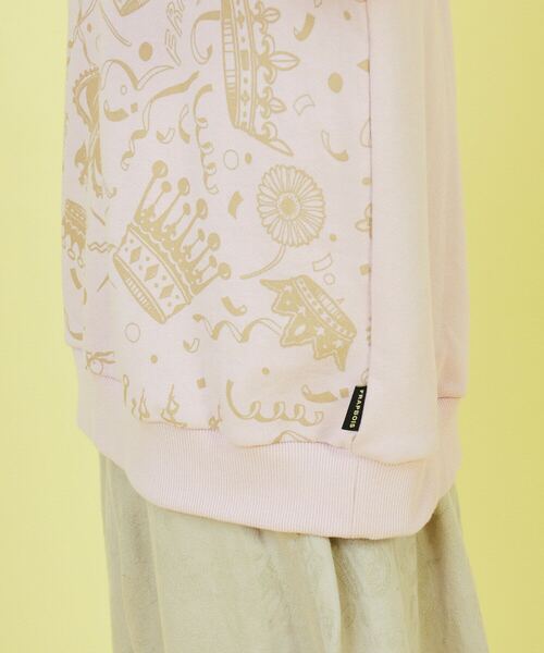 FRAPBOIS（フラボア）の「クラウンウラケ（スウェット・レディース・ピンク/ブラック・1/2）」の9枚目の写真