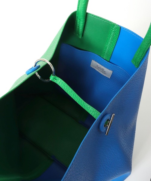 Three Four Time（ｽﾘｰﾌｫｰﾀｲﾑ）の「バイカラーフェイクレザートート（トートバッグ・レディース・オレンジ系その他/グリーン系その他/ホワイト系その他・FREE）」の12枚目の写真