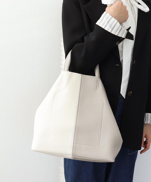 Three Four Time（ｽﾘｰﾌｫｰﾀｲﾑ）の「バイカラーフェイクレザートート（トートバッグ・レディース・オレンジ系その他/グリーン系その他/ホワイト系その他・FREE）」の21枚目の写真