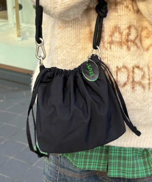 IVE着用★LACOSTE★NYLON 2WAY巾着バッグ org.jpg