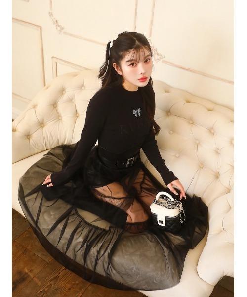 Darich（ダーリッチ）の「コルセットチュールロングスカート（スカート