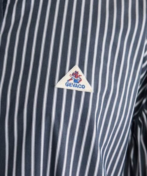 GEVACO（ゲバコ）の「【GEVACO/ゲバコ】タイプライターバンドカラーシャツワンピース（シャツワンピース・レディース・ベージュ系その他3/ブラック系その他/ブルー系その他3/ブルー系その他・36/38）」の16枚目の写真
