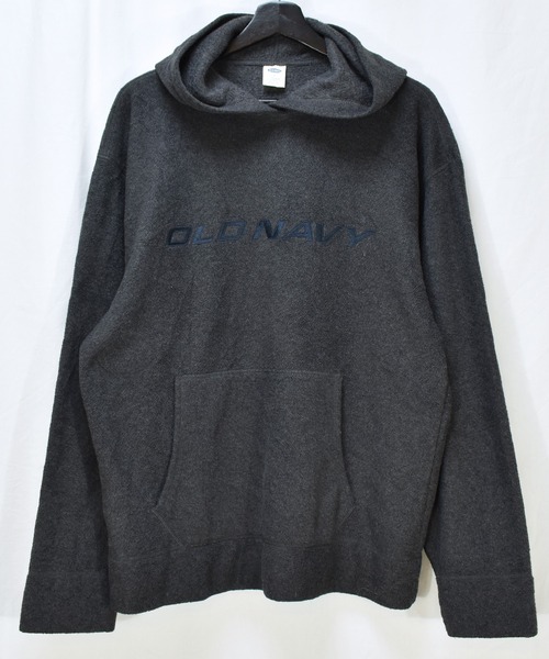 OLD NAVY(オールドネイビー)の「【ヴィンテージ古着】OLD NAVY / オールドネイビー ロゴ刺繍 フリースパーカー(パーカー・メンズ・グレー・LARGE)」の9枚目の写真
