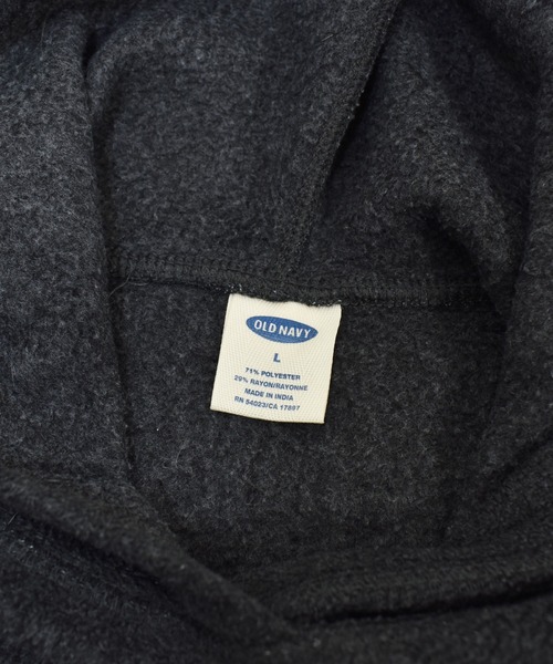 OLD NAVY(オールドネイビー)の「【ヴィンテージ古着】OLD NAVY / オールドネイビー ロゴ刺繍 フリースパーカー(パーカー・メンズ・グレー・LARGE)」の3枚目の写真