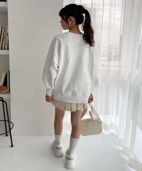 one after another NICE CLAUP(ワンアフターアナザーナイスクラップ)の「アソートプリントスウェット(スウェット・レディース・オフホワイト/ホワイト系その他/杢グレー/ブラック・FREE)」の10枚目の写真