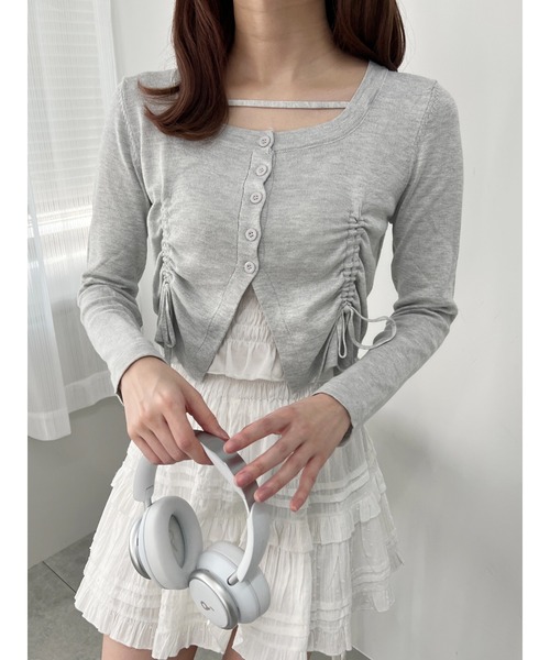 PHILLY（フィリー）の「サイドドロストデザイントップス（Tシャツ/カットソー・レディース・ブラック/グレー/ホワイト・FREE）」の3枚目の写真