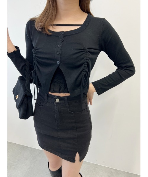 PHILLY（フィリー）の「サイドドロストデザイントップス（Tシャツ/カットソー・レディース・ブラック/グレー/ホワイト・FREE）」の8枚目の写真