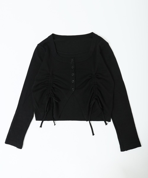 PHILLY（フィリー）の「サイドドロストデザイントップス（Tシャツ/カットソー・レディース・ブラック/グレー/ホワイト・FREE）」の14枚目の写真