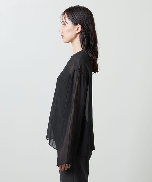 MARW UNITED ARROWS（マルゥ ユナイテッドアローズ）の「＜MARW UNITED ARROWS＞ワッシャー シアー ブラウス（シャツ/ブラウス・レディース・ブラック・FREE）」の14枚目の写真