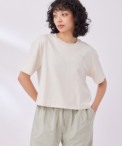 PUMA（プーマ）の「【PUMA】MOTION MX ショートスリーブTシャツ（Tシャツ/カットソー・レディース・ホワイト/ブラック・M）」の2枚目の写真