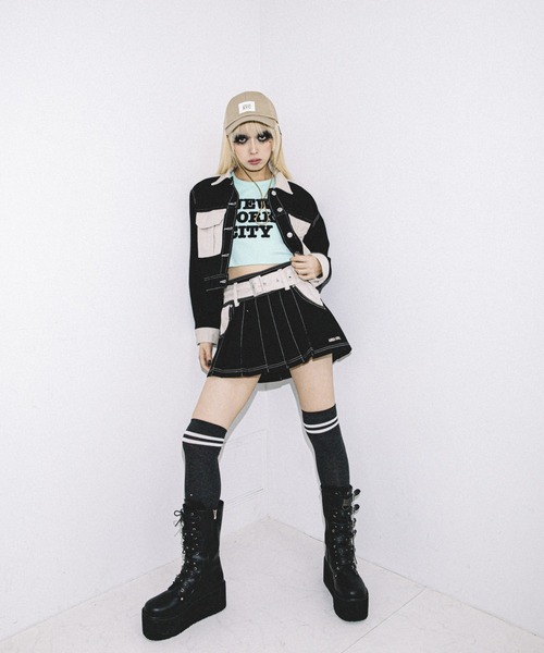 ANNA SUI NYC（アナ スイ エヌ ワイ シー）の「ANNA SUI NYC ツートーンツイルジャケット（その他アウター・レディース・パープル/ブルー/ブラック・S）」の4枚目の写真