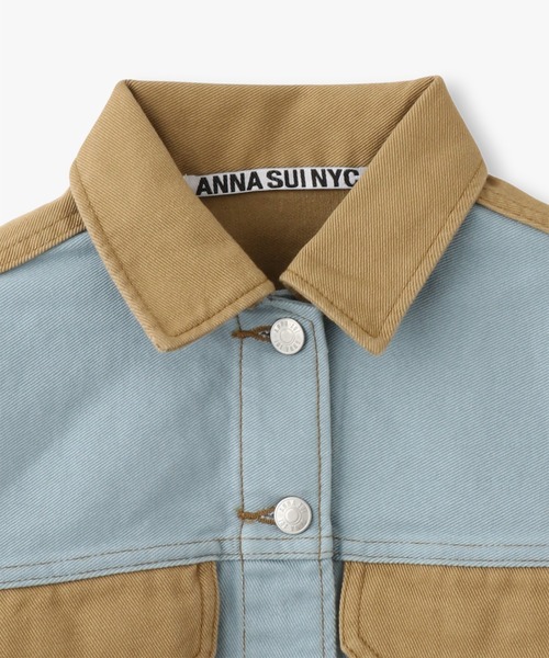 ANNA SUI NYC（アナ スイ エヌ ワイ シー）の「ANNA SUI NYC ツートーンツイルジャケット（その他アウター・レディース・パープル/ブルー/ブラック・S）」の12枚目の写真