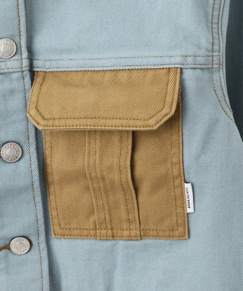 ANNA SUI NYC（アナ スイ エヌ ワイ シー）の「ANNA SUI NYC ツートーンツイルジャケット（その他アウター・レディース・パープル/ブルー/ブラック・S）」の14枚目の写真