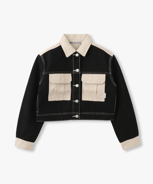 ANNA SUI NYC（アナ スイ エヌ ワイ シー）の「ANNA SUI NYC ツートーンツイルジャケット（その他アウター・レディース・パープル/ブルー/ブラック・S）」の8枚目の写真